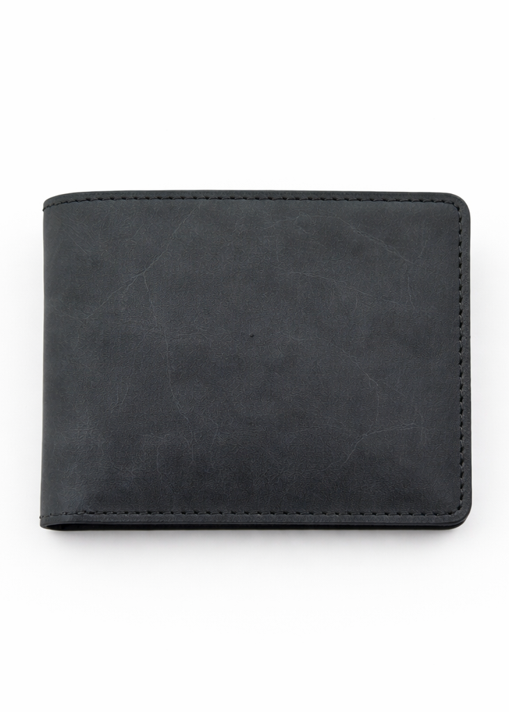 Genuine Leather Bifold Wallet with ID Window