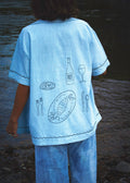 Dinner In Capri Camp Shirt