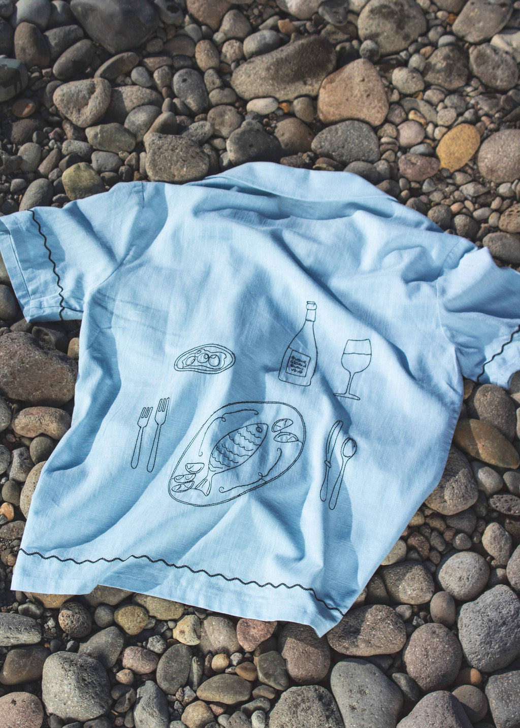 Dinner In Capri Camp Shirt