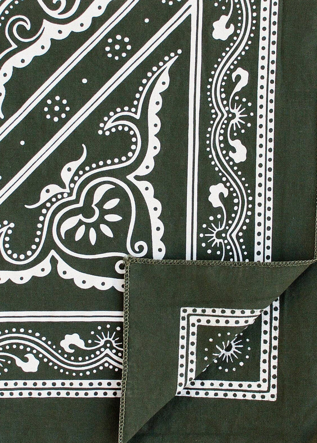 Olive Western Bandana