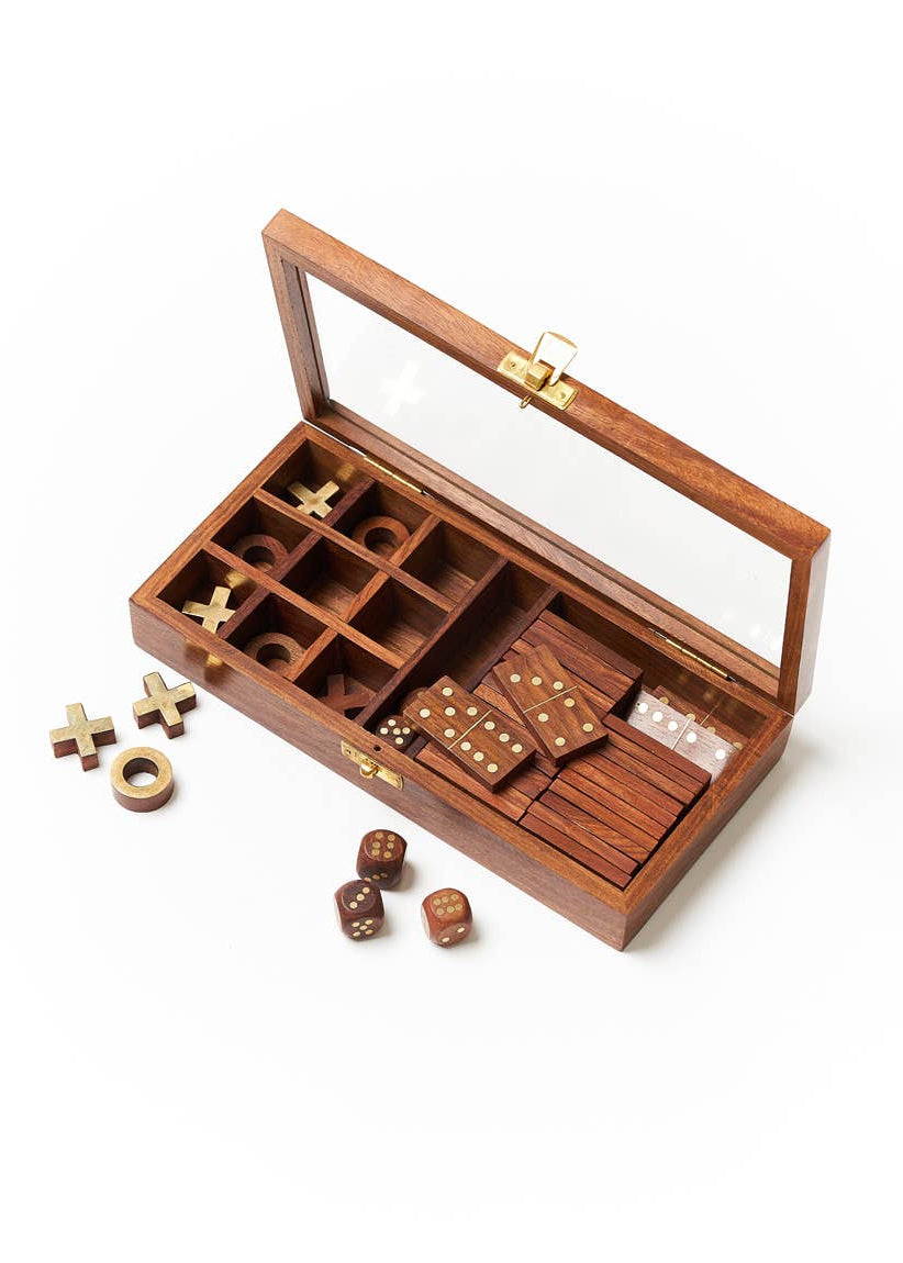 Rosewood 3-in-1 Game Set