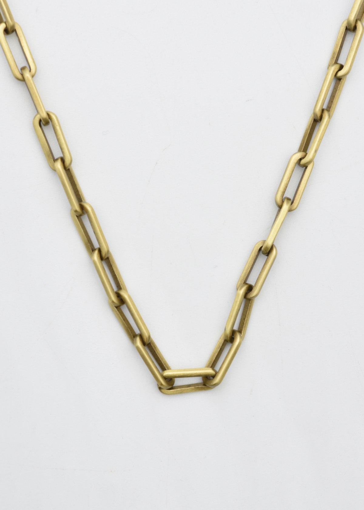 3mm Paper Clip Chain Necklace