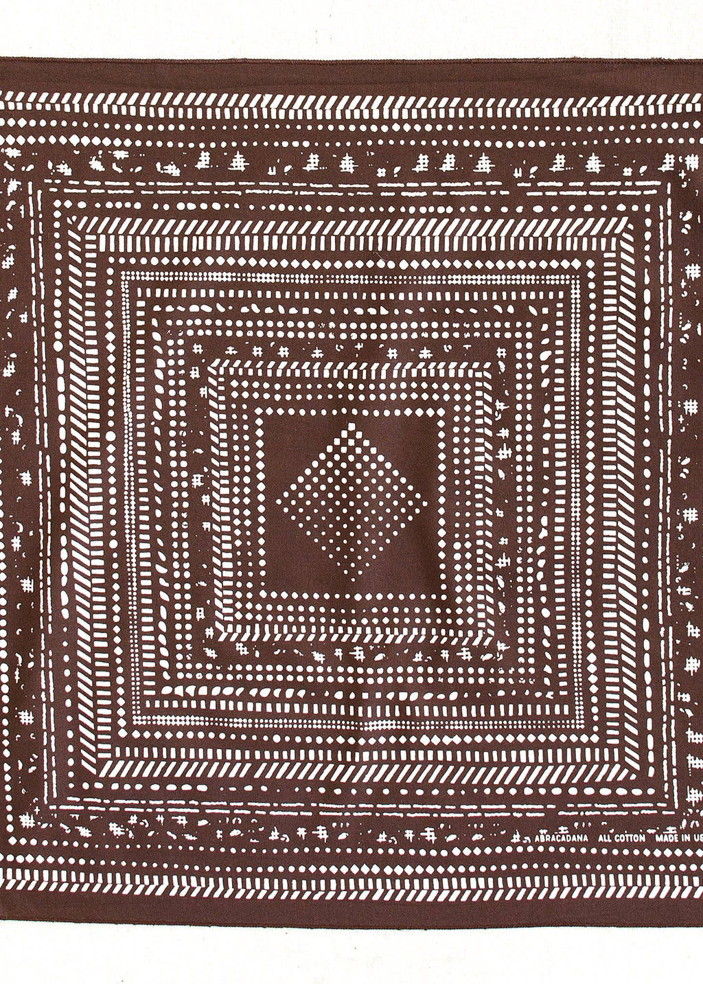 Brown Dot Dash Bandana
