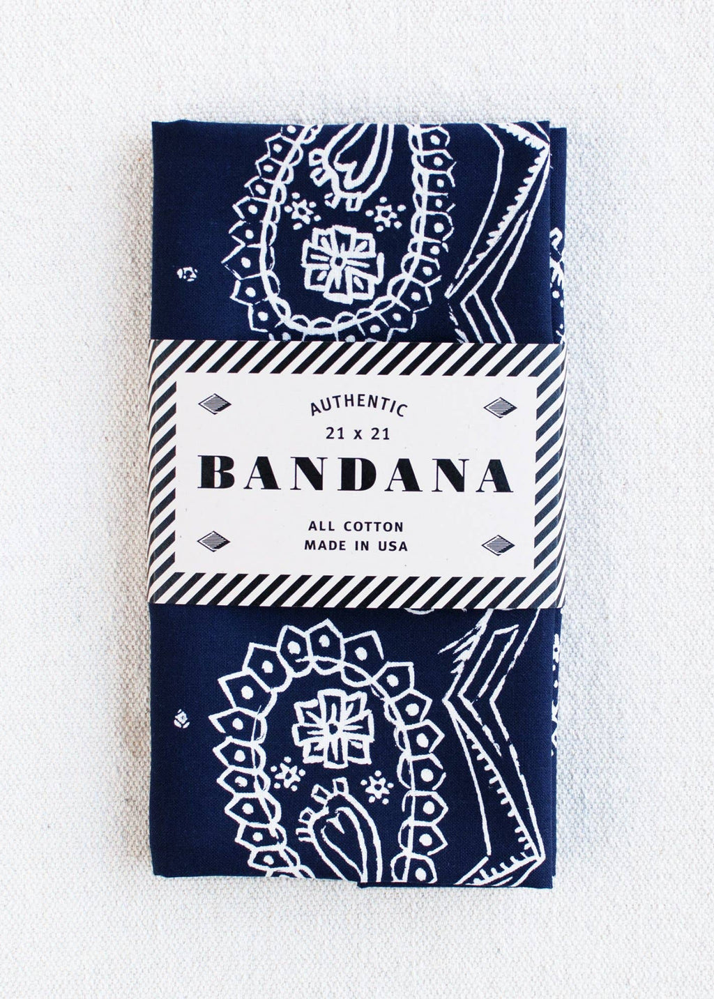 Navy Sketchy Paisley Bandana