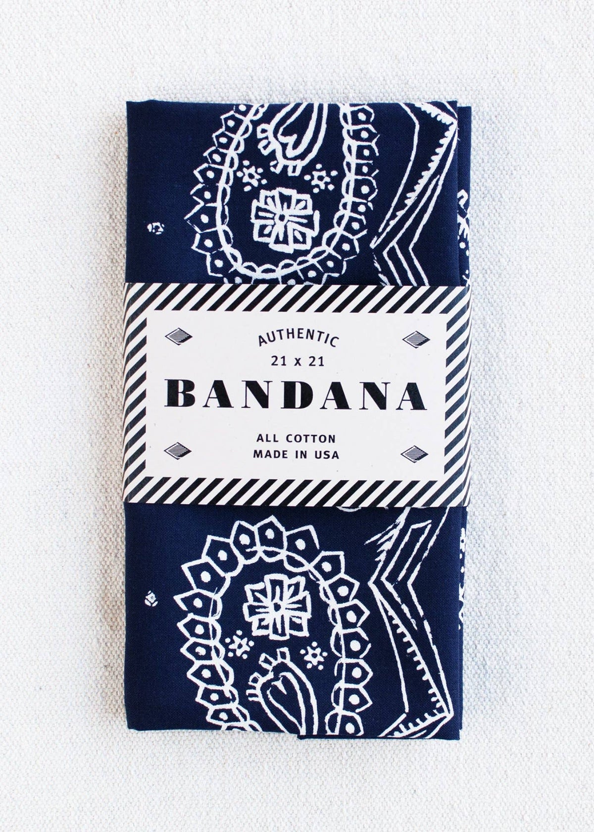 Navy Sketchy Paisley Bandana