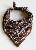 Brown Dot Dash Bandana