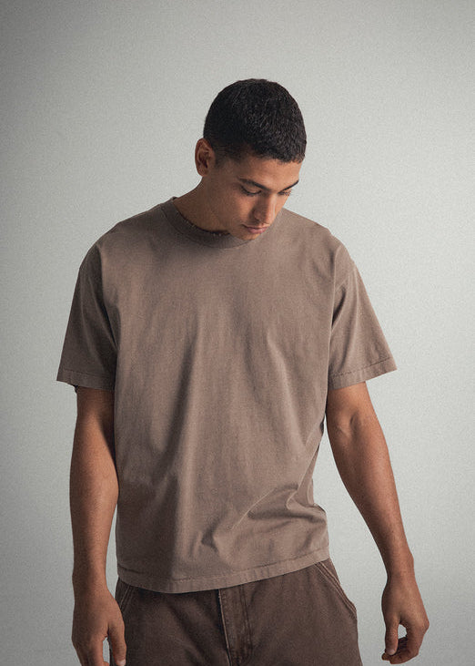 Elwood Vintage Brown Oversized Core Tee
