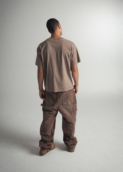 Elwood Vintage Brown Oversized Core Tee