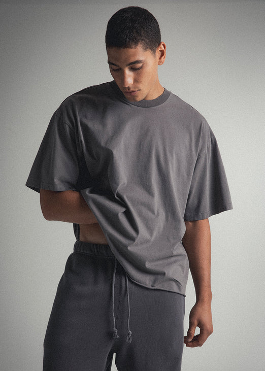 Elwood Vintage Grey Oversized Core Tee