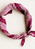 Wine Striped Bandana