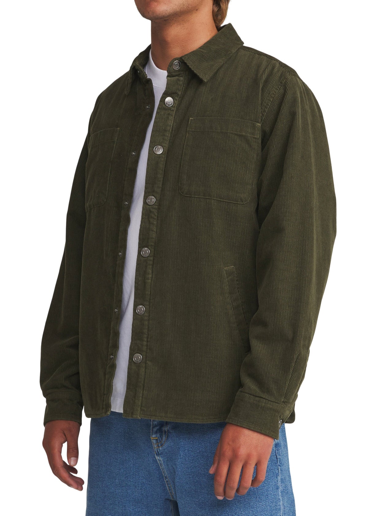 Dark Olive Harold Corduroy Shirt Jacket